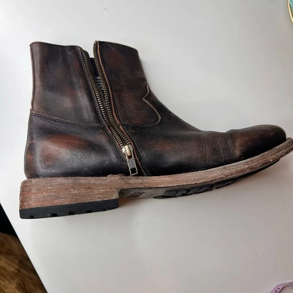 Freebird Pueblo leather distressed brown leather chukka boot single left shoe am